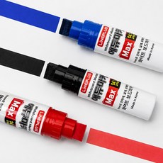 라인플러스 에듀마카 Max 맥스 사각닙 두꺼운 화이트 보드마카 마카펜, 1개, 파랑