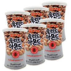 머거본 솔티드 아몬드, 135g, 6개