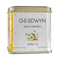 페퍼민트 허브 티 – 티백 100개 | 리얼 페퍼민트 잎이 있는 카페인 프리 민트 맛 | 개별 포장된 플라스틱 프리 백 여행 친화적 간편한 휴대 | 인도 원산지 차이 Goo, 카모마일 허브티, 1