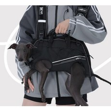 대형견 들것 이동 하네스 벨트 대형견포대기 캐리어 환자이송 손잡이 대형견이동가방, S, orange