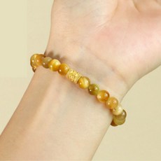 황금 재물운 만사형통 육자 잠언 호안석 팔찌 행운 성공운 액막이 부적 시험합격