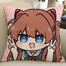 에반게리온 DIY 커스텀 굿즈 생일 선물 세트, 35x35cm 미니, 피부 친화적인 베이비 벨벳, 4