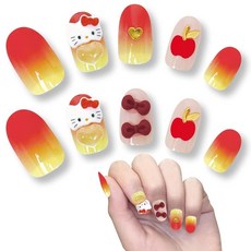 헬로키티 네일팁 24개입 쇼트 601-4153 산탄