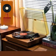 빈티지 레코드 플레이어, 슈푸 갈색 뚜껑이 호두나무 색상으로 업그레이드되었습니다, 기본 모델명/품번