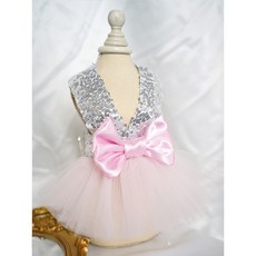 【格森】貓貓狗狗蓬蓬裙背帶婚紗裙子 糖果色寵物裙 春夏秋冬適用, BF1186粉色,L, 1個