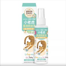 LeBao 樂寶 X OH! Baby 小老虎長效防蚊液 100ml，兒童嬰幼適用，PMD植萃配方，清爽不黏膩, 1個