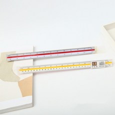삼각스케일자 15cm/30cm 문구자 제도용방안자 도면용자 15cm자 삼각스케일자 30cm자, 제품선택, 15cm - 저배율, 1개