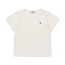 [AK플라자] [블루독베이비] 46-319-332-10 CR) 블루독 아일렛 반팔 티셔츠