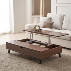 파로마 와이드 리프트업 소파 테이블 1200 방문설치, 월넛