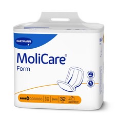 [몰리케어 프리미엄 일자형] 폼 4D 1팩(32p) 발진없는기저귀 입원준비물 성인용기저귀 밤기저귀 출산패드 출산준비물 최대흡수율, 1개