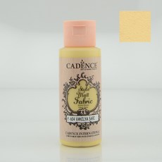 59ml 용량 체험학습 스타일리쉬 무광 매트 직물물감 염색물감 헤리티지공예 카덴스 패브릭 섬유물감 Vanilla Yellow(F604)