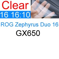 ROG 제피러스 G14 G15 G16 M15 M16 S15 S17 듀오 GA605 GU605용 스크린 보호 필름 HD 클리어, Clear 3