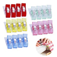 도나토르 시접 고정 집게 클립 20p, 20개, 빨강+노랑+파랑+초록+분홍