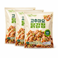 멕시카나 고추마요 순살 닭강정 바삭한 특제소스, 3개, 400g