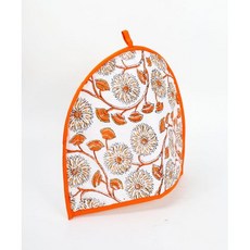 화이트 앤 실버 티 코지 면 주방 액세서리 화이트 앤 실버 White and Silver Tea Cosy Cotton Kitchen Accessories White and Sil, 1개