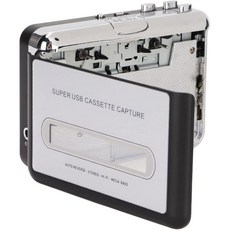GOTOTOP 카세트플레이어 카세트 플레이어 테이프에서 MP3 컨버터 스테레오 3.5mm 휴대용 USB 테이프 음악 노트북 PC용 이어폰 포함