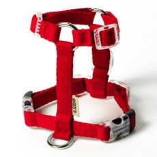 아띠지기 반려동물 H형 하네스 가슴줄, 레드, 1개