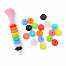 골프 컬러고무링 9개 /고무오링 골프티걸이 티꽂이, 1세트, 혼합