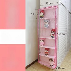 인형 정리함 수납 박스 진열대, 1개, 핑크 6 소형 캐비닛옆