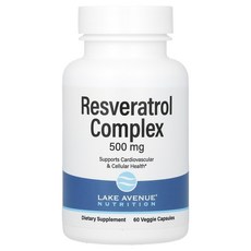 Lake Avenue Nutrition 레스베라트롤 복합체 500mg 캡슐 60정, LakeAvenueNutrition레스베라트롤복합체50, 1개