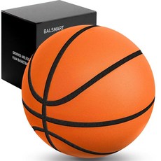 BALSMART Silent Basketball 사이즈 2.2cm(7/29.5인치) 조용한 드리블링 및 실내 훈련을 위한 농구 실제 그루브와 바운스가 있는 폼 볼 14394