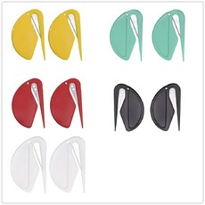 미니 플라스틱 포장지 커터 5 오프너 10 봉투 포장 나이프 로프 레터 76MM 가죽 풀기 색 재봉 라인 안전 절단, xed color