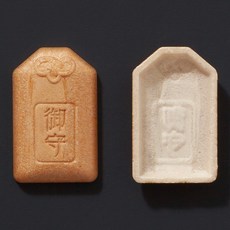 阿肥的店 日本御守最中 加賀種最中殼 冰淇淋殼 最中種, 100個, 御守W64×D40×H12.5mm, 原色