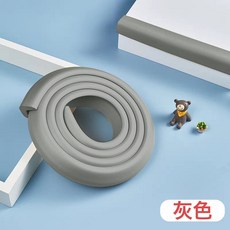 DIU 寶寶防撞條兒童環保無毒牆角包邊防磕碰保護條嬰兒窗臺包邊防撞, 1個, 升級加厚L型防撞條2米（免貼，一撕即用）
