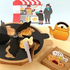 종이 색칠 붕어빵 굽기 놀이 세트, 1개