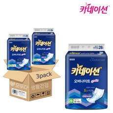 카네이션 오버나이트 6회분 성인용기저귀 2팩/3팩/4팩, 28개입, 3개