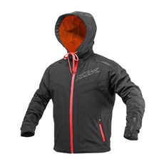 SBK SJW-21 防風防摔衣 護具 透氣 休閒騎士服, 黑紅,L, 1個