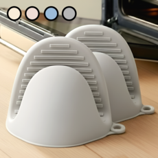 아르본드 고온차단 올실리콘 오븐장갑, 1세트, 그레이