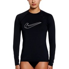 나이키 NIKE 나이키스윔 여자래쉬가드 입체 스우시 롱 슬리브 하이드로가드 NESSD426-001 3706963