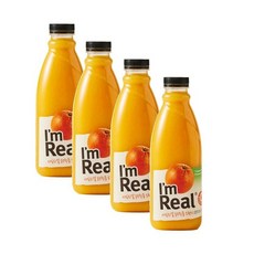 풀무원 아임리얼 순수착즙 오렌지주스, 700ml, 4개