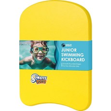 SUN 선캡lite SPORTS 스포츠 인체 공학적 그립 손잡이가 있는 수영 킥보드 모두에게 맞는 원 사이즈 어린이 및 성인용 수영장 훈련 보조 도구 초보자 고급 수영용, 2) 주니어 옐로우