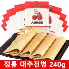 쇼완좡 대추전병 정통 동북특산물 수제전 잡곡 가벼운 식사 대용, 1개, 240g