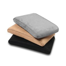 자동차 팔걸이 스웨이드 콘솔쿠션 doi+57663aT, 블랙