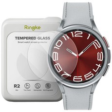 Rearth Ringke 適用 三星 Galaxy Watch 6 Classic 玻璃螢幕保護貼(3片裝), Watch 6 Class 43mm