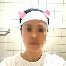 세안 헤어밴드 메이크업 밴드 클렌 징 헤어 뷰티 소품 케어 코스 메 화장 필수 아이템, 핑크