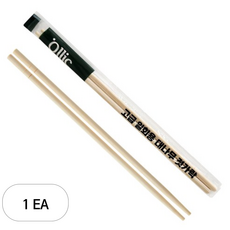 올릭 고급 일회용 대나무 젓가락, 100개입, 1개