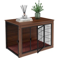 Homall 강아지/고양이의 집 애려동물 케이스 애견하우스, 우드, 1개