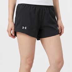 언더아머 UA 여성 투인원 트레이닝 반바지 플라이-바이 3인치 러닝 쇼츠