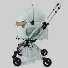 Cooper X 分離式寵物推車 (水漾綠) - 舒適透氣，輕巧易攜帶，寵物外出首選, 水漾綠, 1個