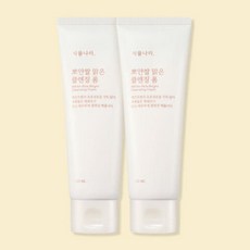 식물나라 뽀얀쌀 맑은 클렌징폼, 2개, 120ml