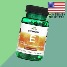 스완슨 내추럴 E 400 268mg 400IU 100소프트젤 Swanson Natural IU 100 Softgels