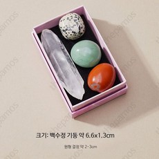 감각적인 크리스탈 수정구슬 인테리어 장식품 홈꾸미기 소품 선물용, K4 크리스탈 기둥1+롤링스톤3