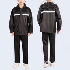 우비 블랙스티치우비 오토바이 우비세트 방수 우의 비