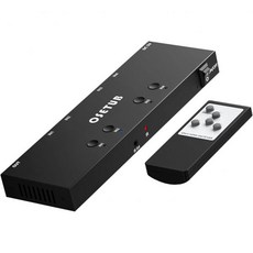 오디오 스플리터 출력 변환 4K 60Hz 4인치 1아웃 HDMI 스위치 4포트 스위처 셀렉터 지원 HDR10 및 HDCP 2.2 풀 3D IR 리모컨 포함 닌텐도 Xbox