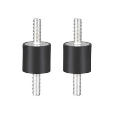 20 x 20mm 고무 마운트 진동 차단기 충격 흡수기M6 18mm 스터드 포함 2개, M6x18mm 20x20mm