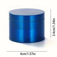 1.6/2 인치 금속 허브 분쇄기 수동 담배 스파이스 밀 고추 분쇄기 담배 원시 잔디 분쇄, 빨강